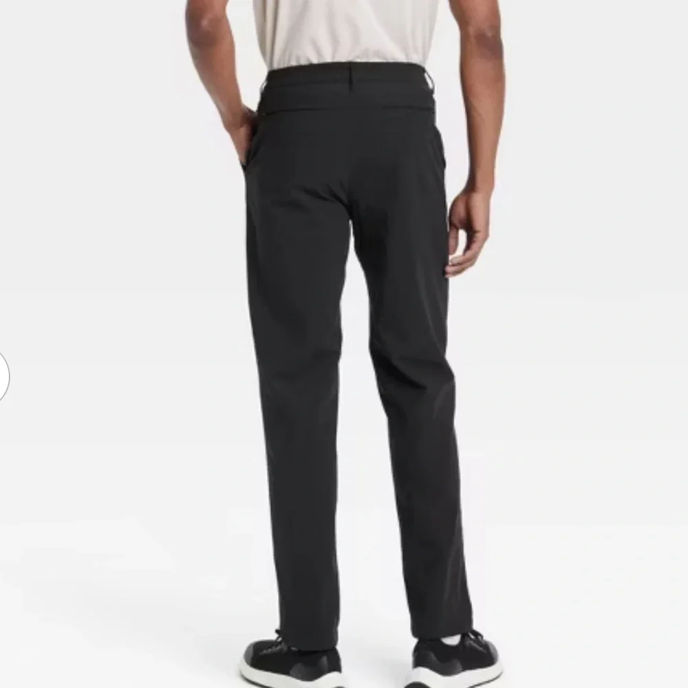 Men's All In Motion Black 360 Lifestyle Trouser Pants Sz-36x30 NWT Reg Fit